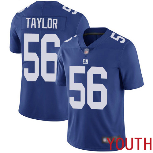 Youth New York Giants #56 Lawrence Taylor Royal Blue Team Color Vapor Untouchable Limited Player Football NFL Jersey->youth nfl jersey->Youth Jersey